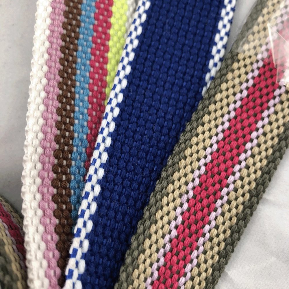 Multicolor Fun | 3x Canvas Ribbon Belts - Picture 2 of 3